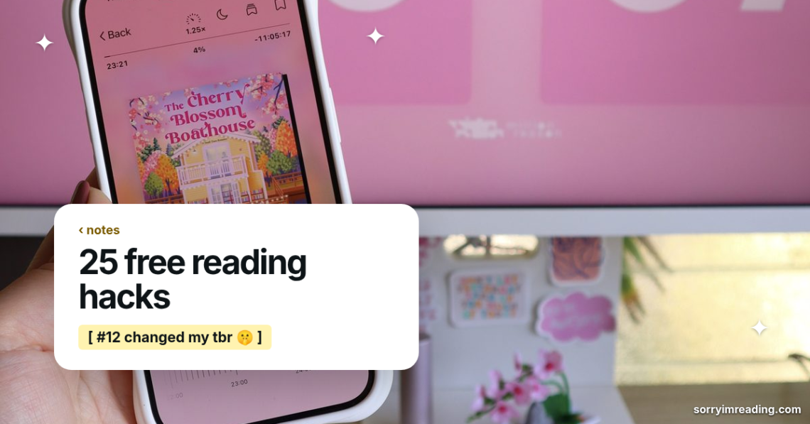 25 Free Reading Hacks Every Reader Should Try cover photo