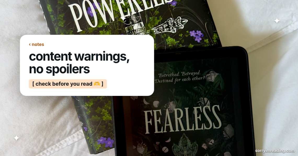 How to Read Content Warnings in Romance Without Spoilers cover photo