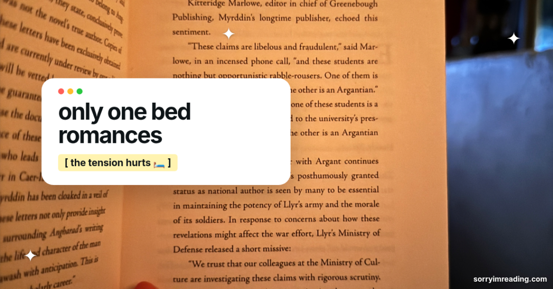 Only One Bed Romances That Make the Tension Hurt cover photo