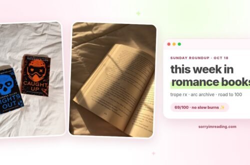 Sunday Roundup Oct 18: Lights Out and Caught Up by Navessa Allen and an open book on bedding, photographed by Arielle