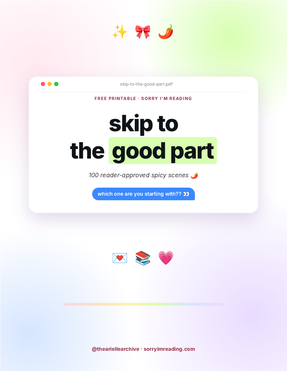 Skip to the Good Part free printable cover