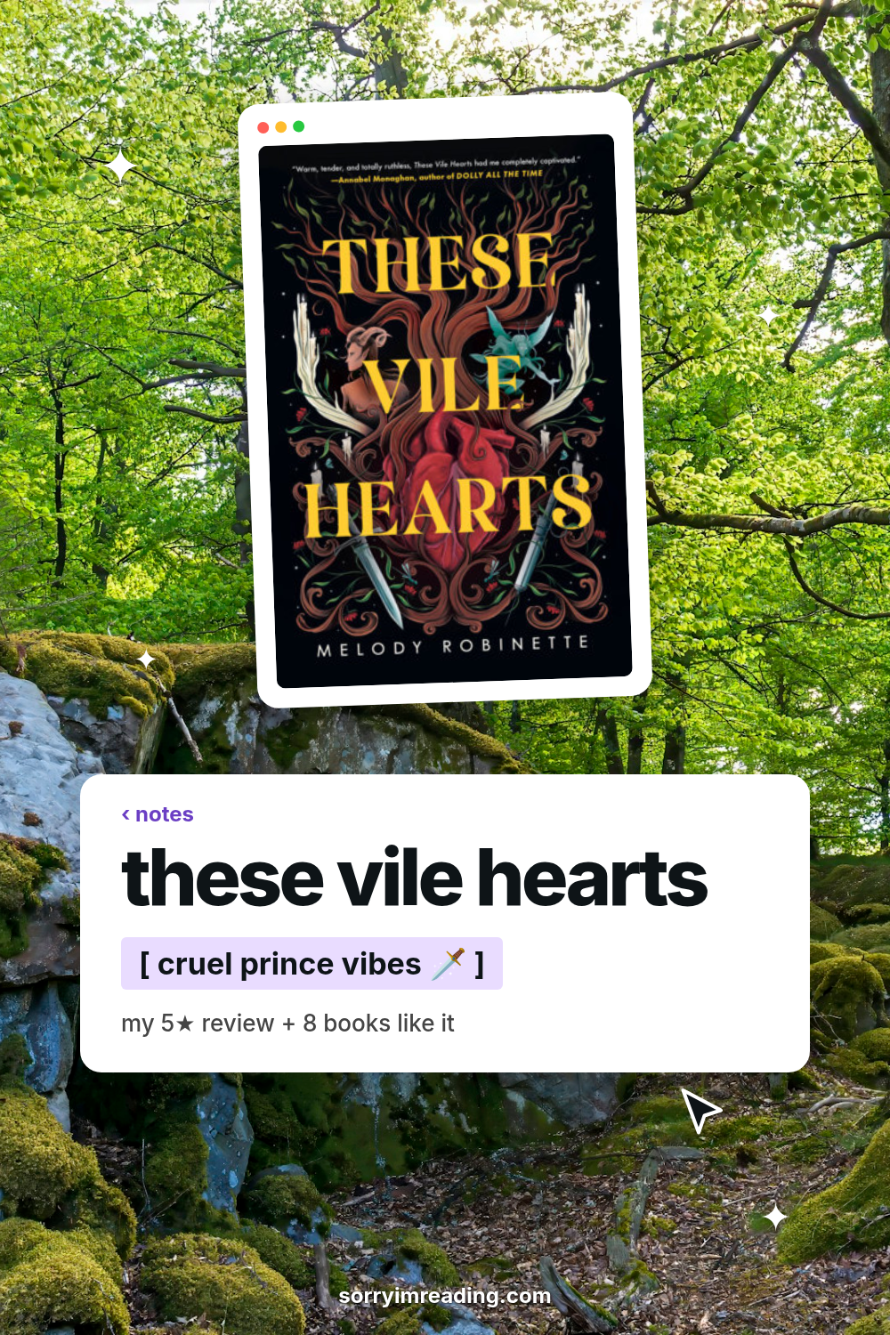 These Vile Hearts review: Cruel Prince vibes + 8 books like it